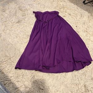 Vintage Danskin Women's A-Line Skirt in Rich Purple